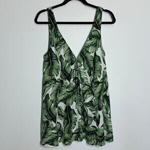 Show Me Your Mumu Leaf Print Mini Dress Sz XS